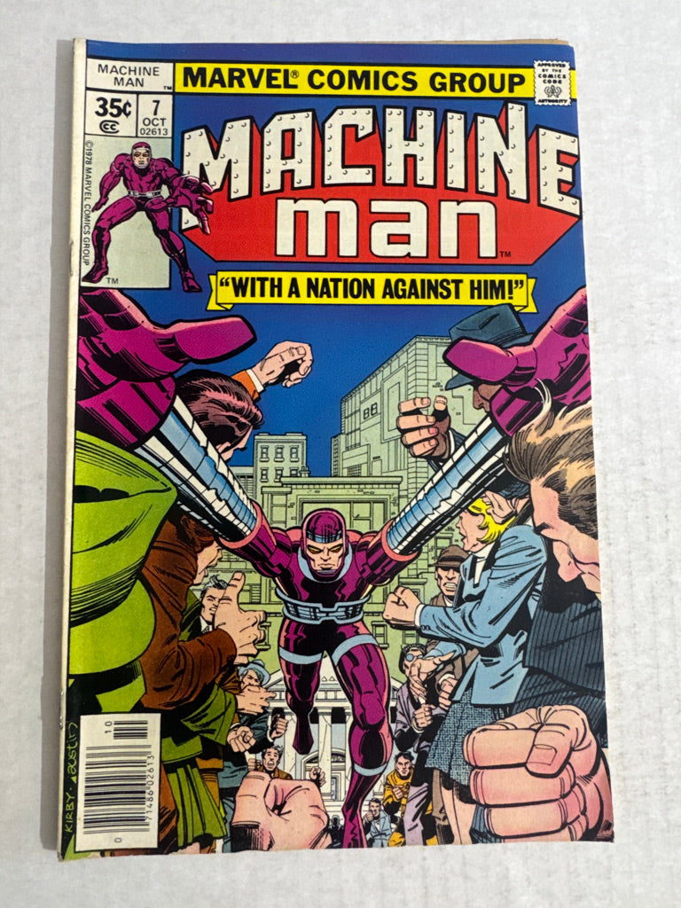 MACHINE MAN #7 VG Jack Kirby Cover 1ST APPEARANCE