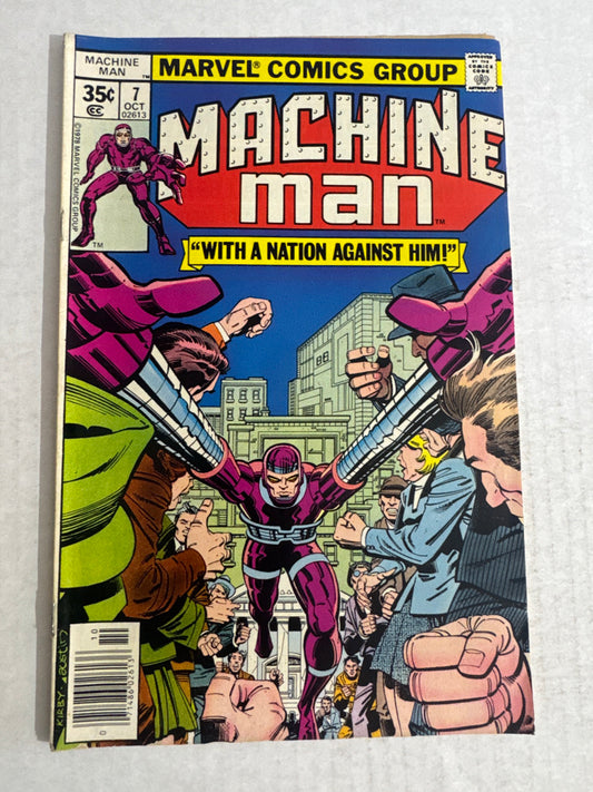 MACHINE MAN #7 VG Jack Kirby Cover 1ST APPEARANCE
