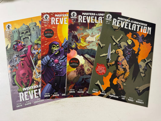 MASTERS OF THE UNIVERSE Revelation #1-4 NM B Variant Set Mignola Sienkiewicz Simonson Adams