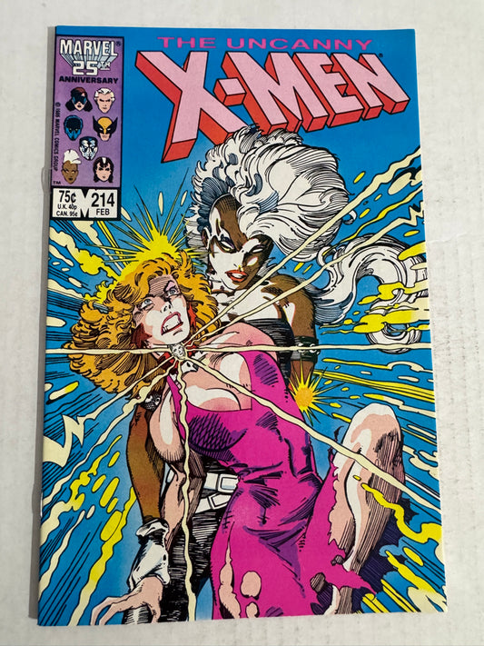 UNCANNY X-MEN #214 NM Barry Windsor- Smith Cover