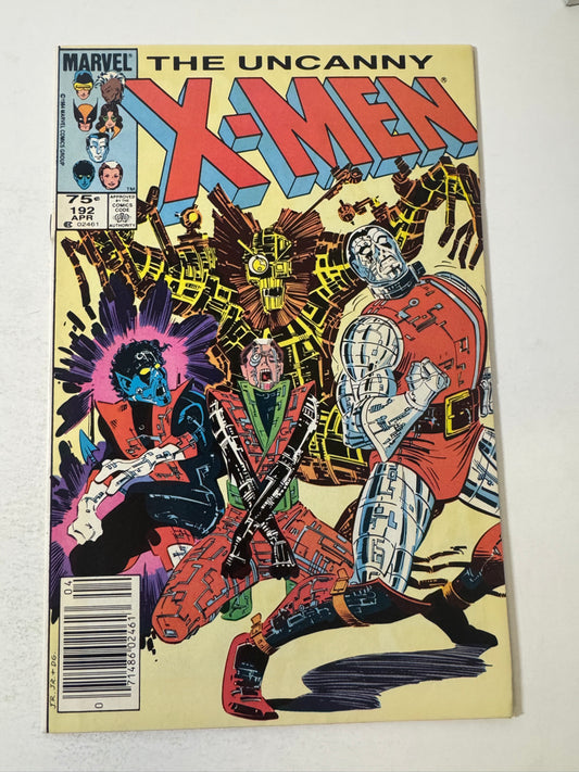 UNCANNY X-MEN #192 FN+ CANADIAN PRICE VARIANT