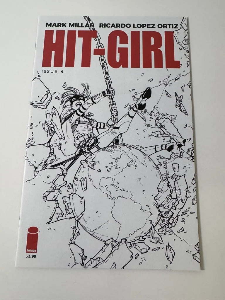 HIT-GIRL #4 Vol 2 NM B/W Variant
