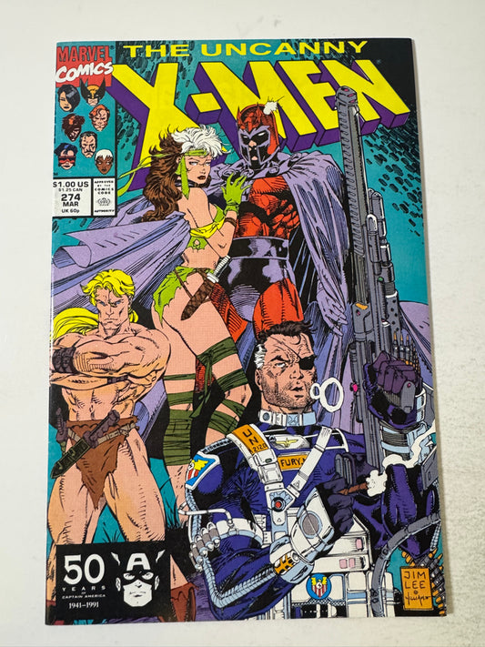 UNCANNY X-MEN #274 Jim Lee Cover