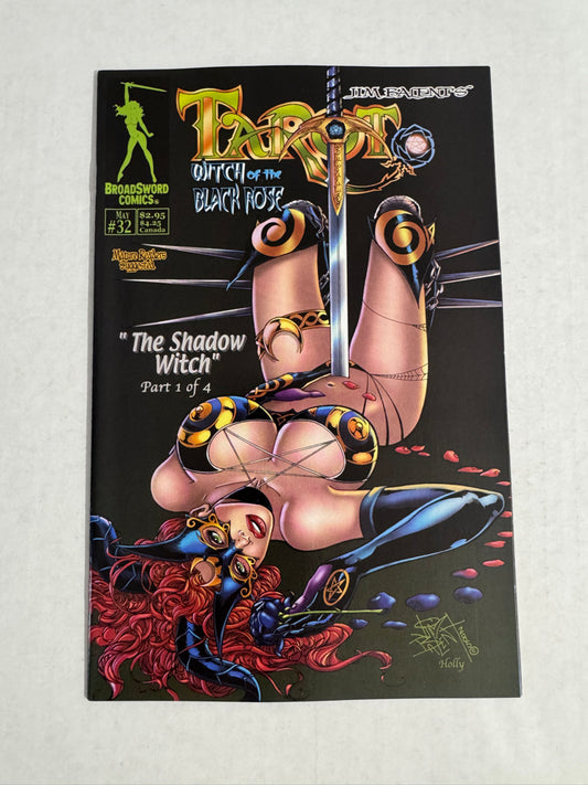 TAROT WITCH OF THE BLACK ROSE #32 NM W/ SIGNED Jim Balent Art Print LTD to 500