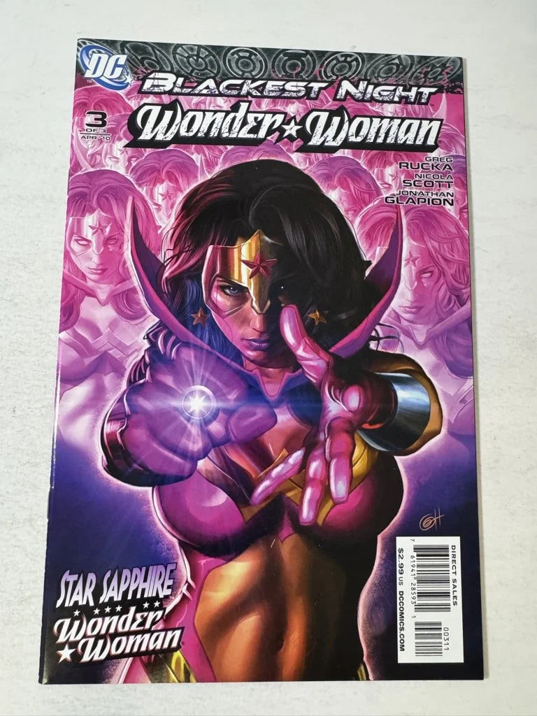 WONDER WOMAN BLACKEST NIGHT #3 NM- Greg Horn Cover