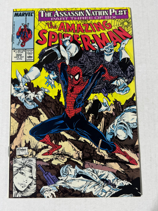 AMAZING SPIDER-MAN #322 VF/NM Todd McFarlane Cover