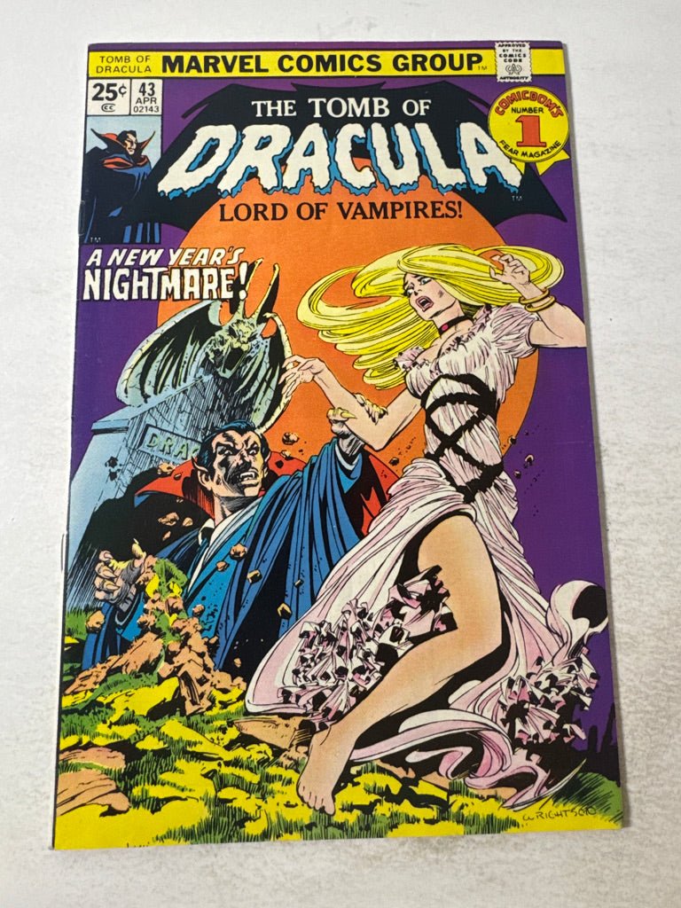 THE TOMB OF DRACULA #43 VF/NM Bernie Wrightson Cover