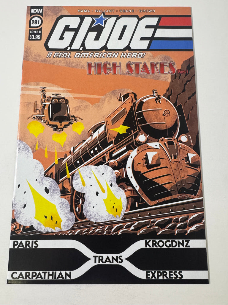 GI JOE A Real American Hero #291 NM B Variant