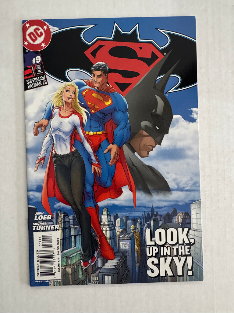 SUPERMAN BATMAN #9 NM Michael Turner Cover