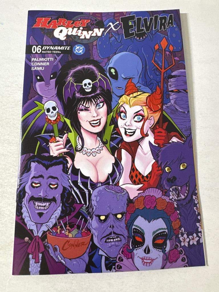 HARLEY QUINN X ELVIRA #6 NM Amanda Conner Cover