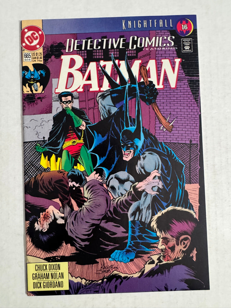 DETECTIVE COMICS #665 VF  Kelley Jones Cover