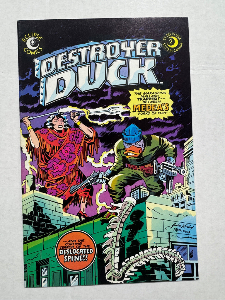DESTROYER DUCK #2 VF+ Jack Kirby Cover