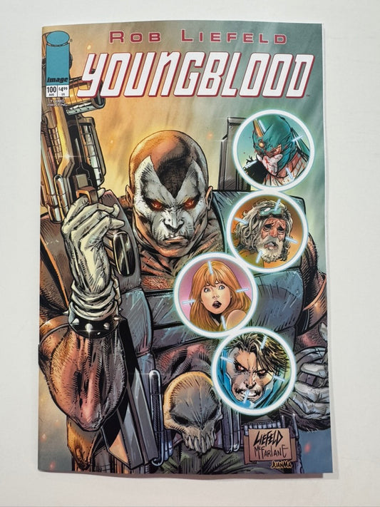 YOUNGBLOOD #100 NM 3rd Printing Rob Liefeld Image