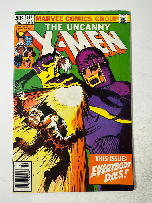UNCANNY X-MEN #142 VG John Byrne Cover NEWSSTAND