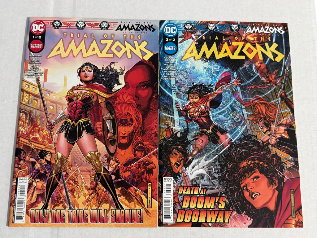 TRIAL OF THE AMAZONS #1-2 NM SET Jimmy Cheung Covers