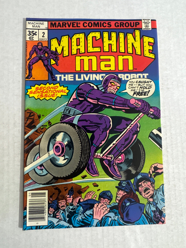 MACHINE MAN #2 VF Jack Kirby Cover