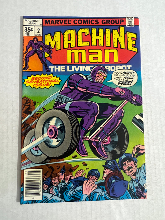 MACHINE MAN #2 VF Jack Kirby Cover