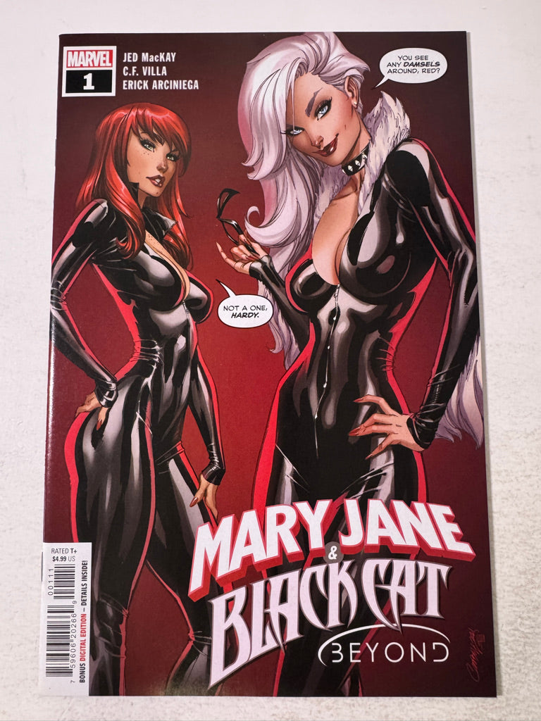 MARY JANE & BLACK CAT Beyond #1 NM J Scott Campbell Cover