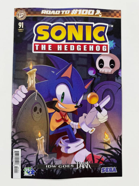 SONIC THE HEDGEHOG #91 NM Cover E Yamila Kareh IDW Goes Dark Variant