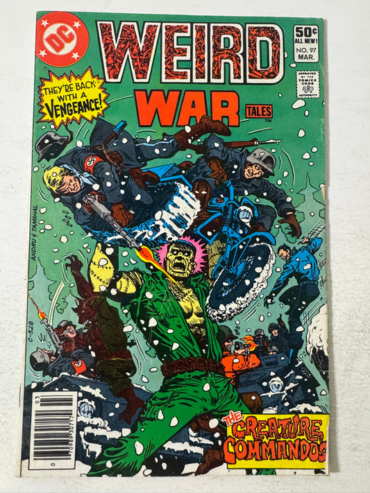 WEIRD WAR TALES #97 GD/VG NEWSSTAND