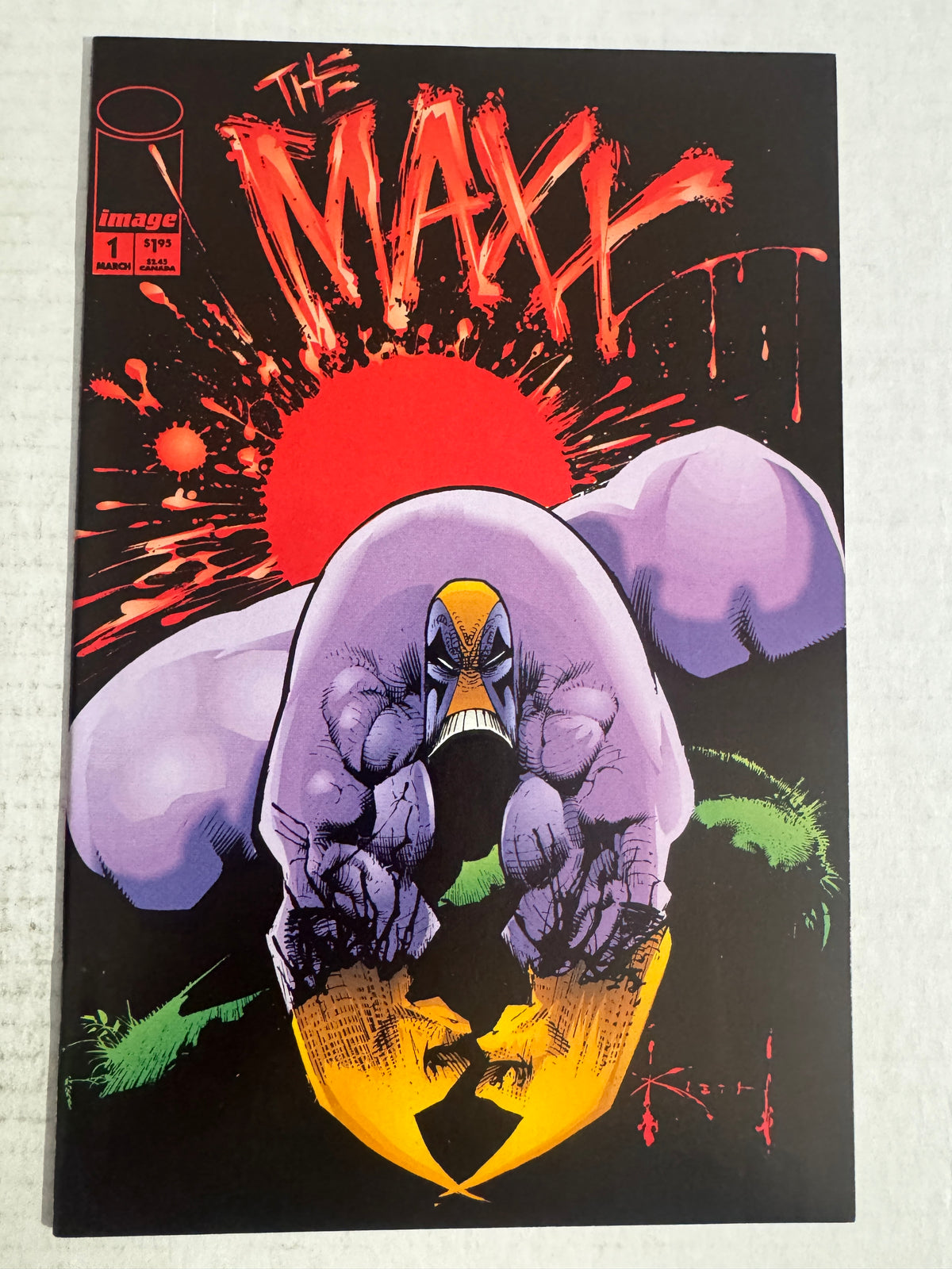 THE MAXX #1  Sam Kieth Cover