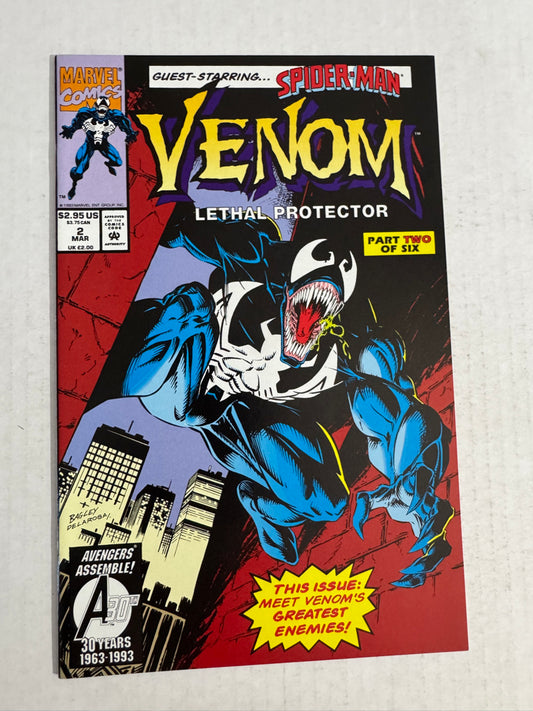 VENOM Lethal Protector #2 NM Mark Bagley Cover 1ST APPEARANCE