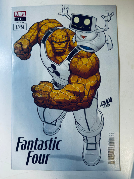 FANTASTIC FOUR #10 Vol 8 NM David Nakayama Color Block White Variant