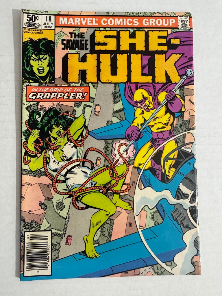 SAVAGE SHE-HULK #18 VF+ NEWSSTAND
