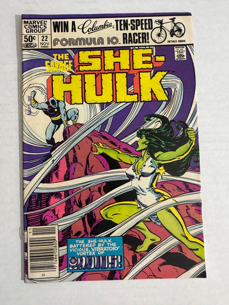 SAVAGE SHE-HULK #22 FN/VF NEWSSTAND