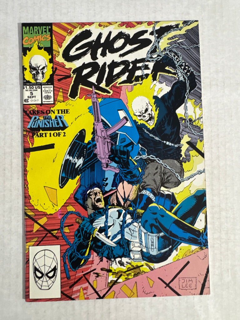 GHOST RIDER #5 Vol 2 NM- Jim Lee Cover