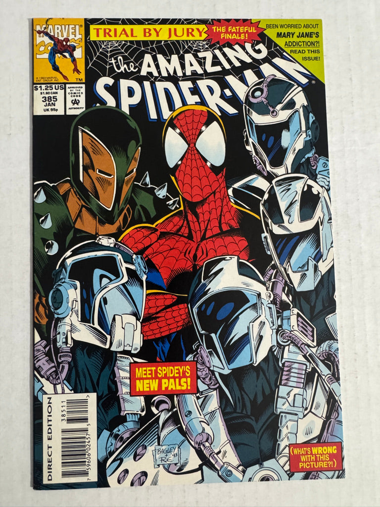AMAZING SPIDER-MAN #385 NM Mark Bagley Cover