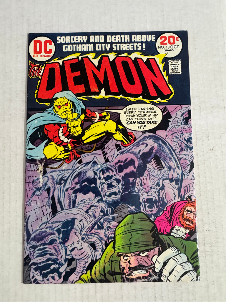 THE DEMON #13 VG Jack Kirby Cover