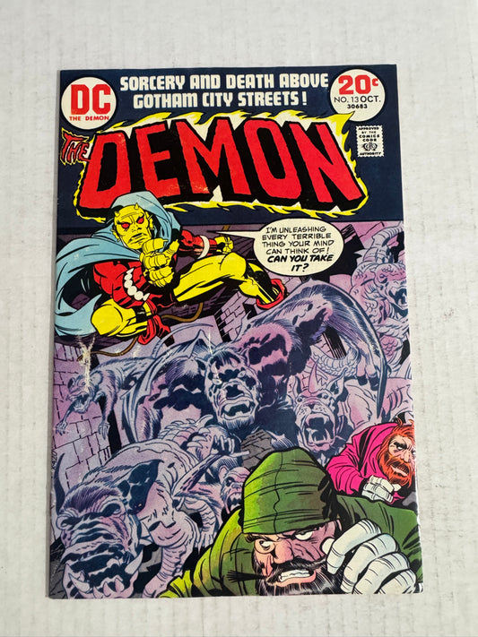 THE DEMON #13 VG Jack Kirby Cover