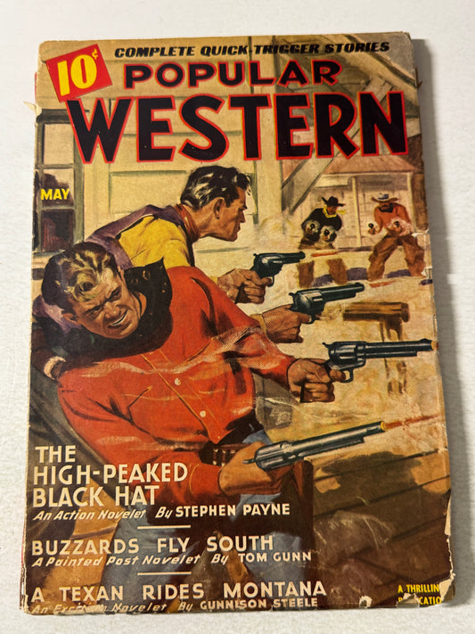 POPULAR WESTERN  #3 GD- 1946 Pulp