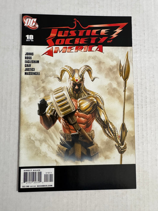 JUSTICE SOCIETY OF AMERICA #18 Vol 3 NM Alex Ross Cover