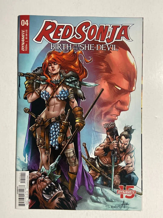 RED SONJA Birth of The She-Devil #4 VF+ B Davila Variant
