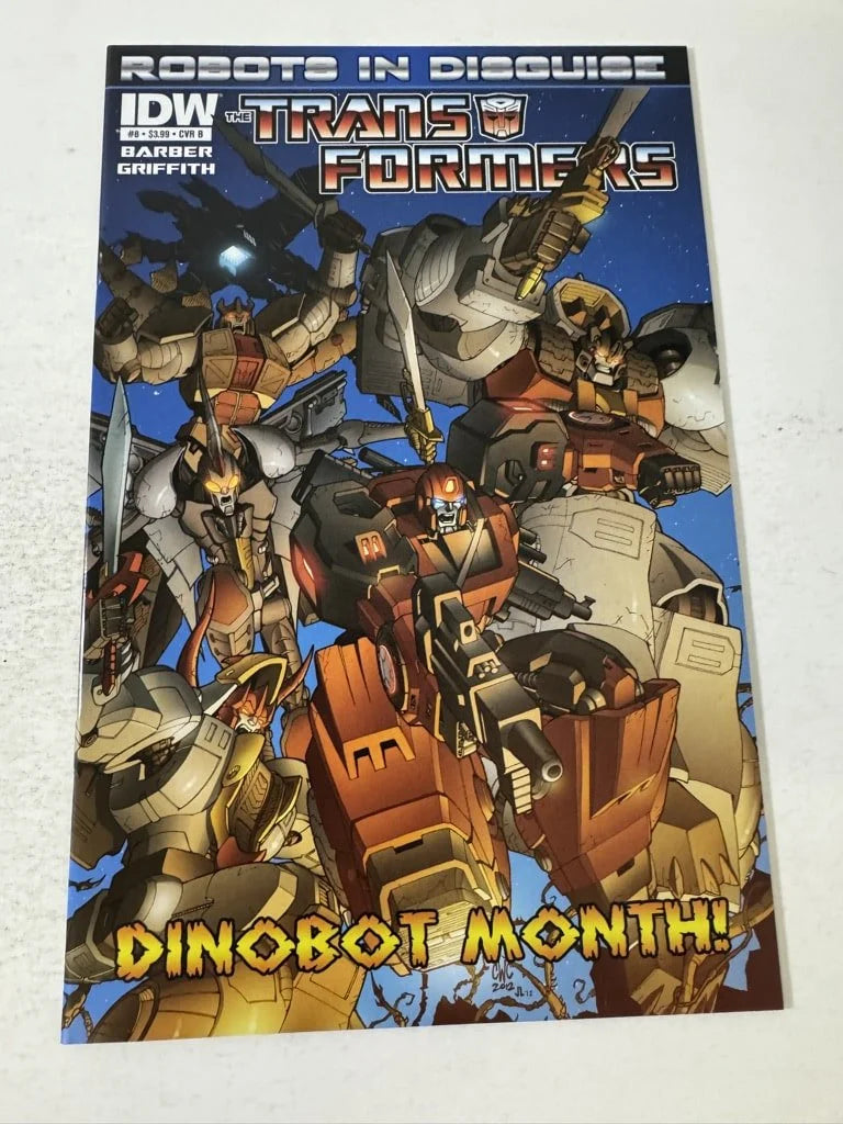 TRANSFORMERS Robots In Disguise #8 NM B Variant