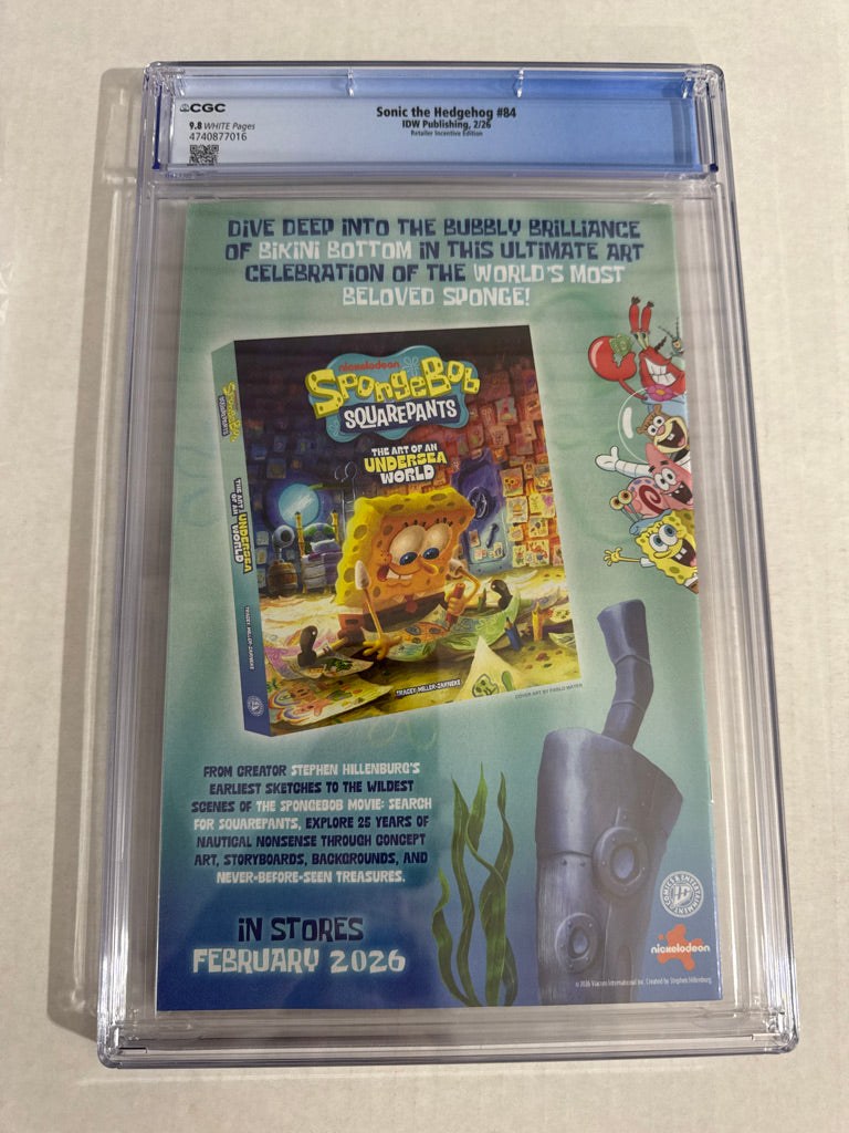 SONIC THE HEDGEHOG #84 CGC 9.8 1:10 RI Variant