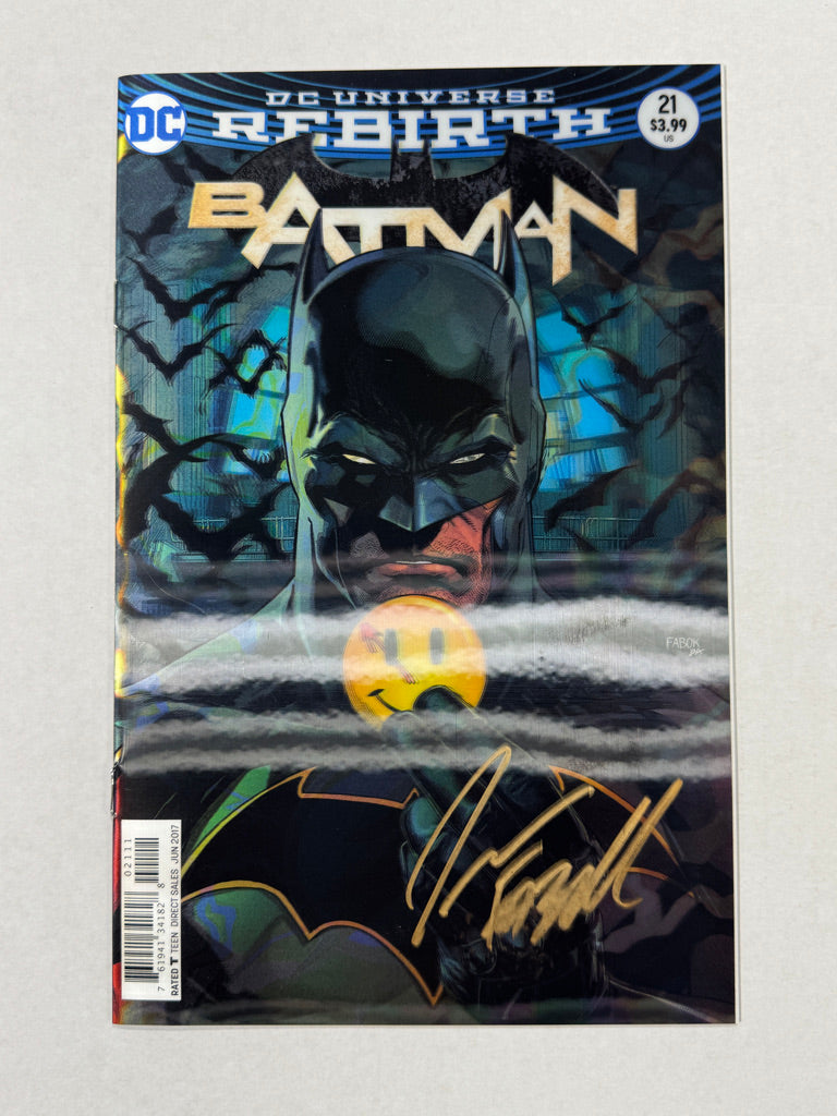 BATMAN #21 Vol 3 NM Lenticular Cover SIGNED by  Jason Fabok