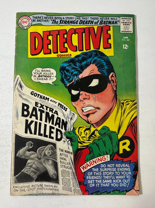 DETECTIVE COMICS #347 VG