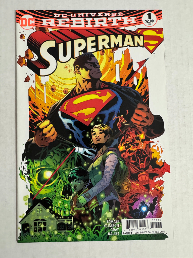 SUPERMAN #1 Vol 4 NM 2nd Print Patrick Gleason Variant