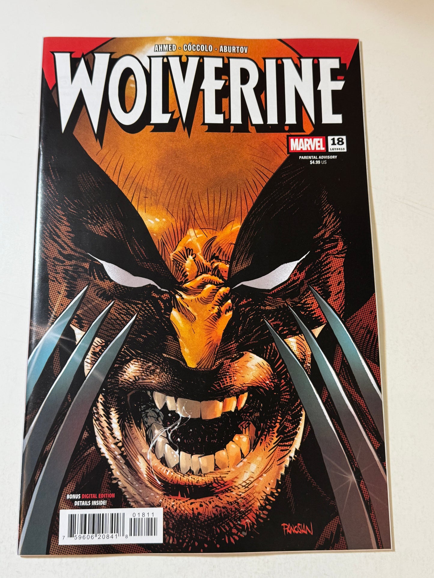 WOLVERINE #18 NM Dan Panosian Cover