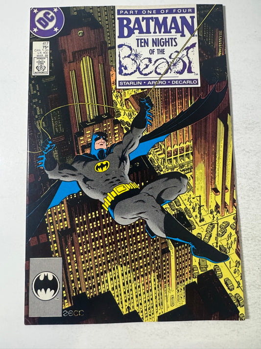 BATMAN #417 VF- Mike Zeck Cover 1ST APPEARANCE