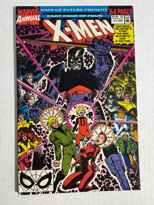 X-MEN ANNUAL #14 VF+ Arthur Adams Cover 1ST APPEARANCE