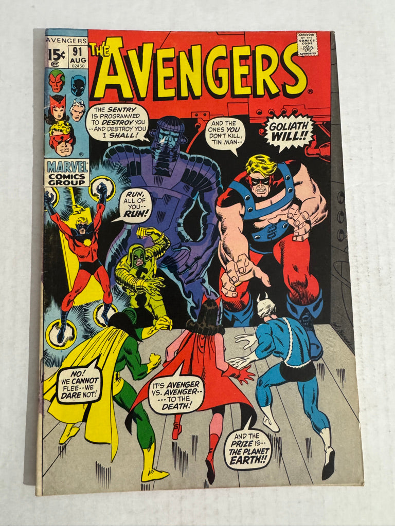 AVENGERS #91 VG/FN