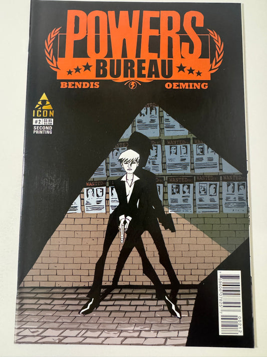 POWERS BUREAU #2 VF/NM 2nd Print Variant