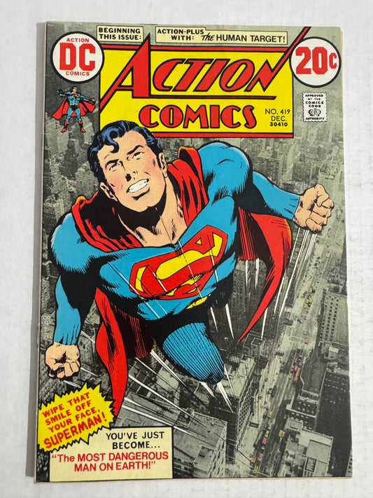 ACTION COMICS #419 VF/NM Neal Adams Cover 1ST APPEARANCE