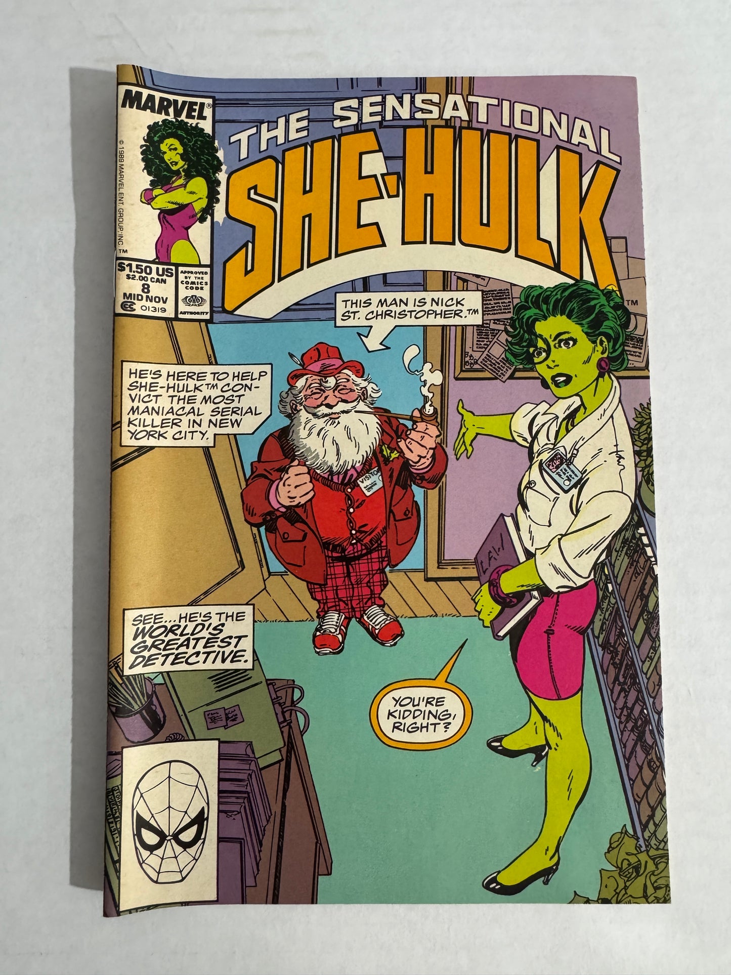 SENSATIONAL SHE-HULK #8 FN/VF John Byrne Cover