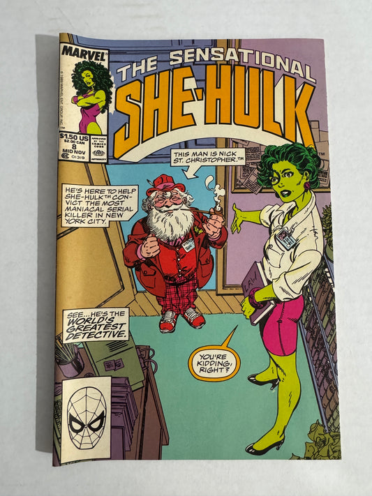 SENSATIONAL SHE-HULK #8 FN/VF John Byrne Cover