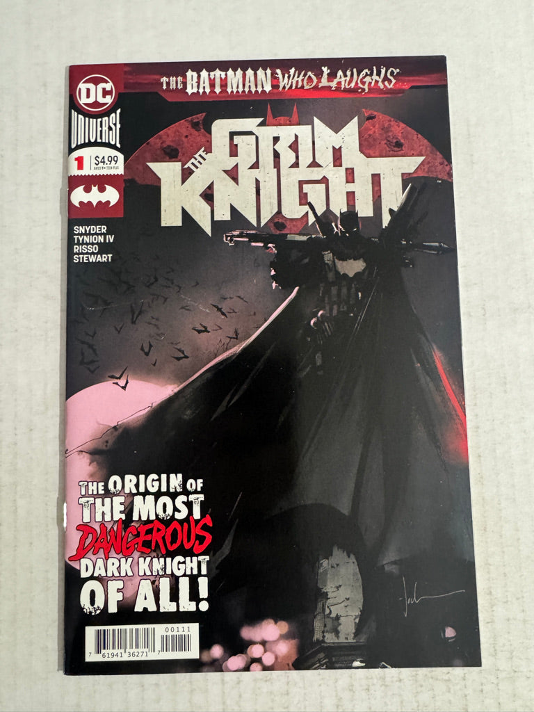 THE BATMAN WHO LAUGHS THE GRIM KNIGHT #1 VF+ Jock Cover